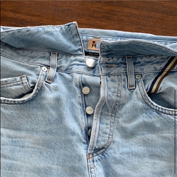 NWOT Jean Atelier Flip Fold-Over High-Rise Straight Leg Jeans Size 28 - Picture 10 of 11